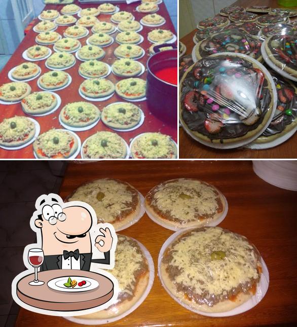 Comida em Mini pizzas Rute