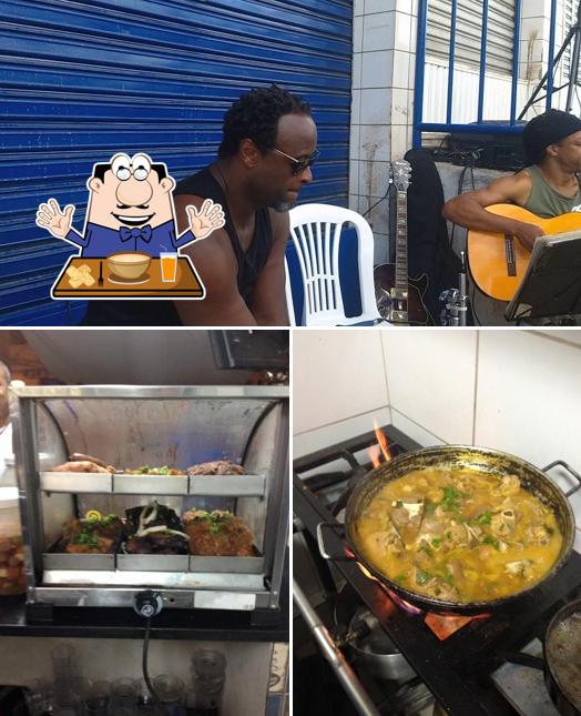 A imagem da comida e interior a Pé De Prosa