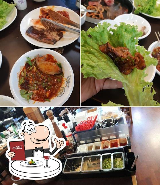 Food at Dae Jang Geum 대장금 Korean BBQ Restaurant