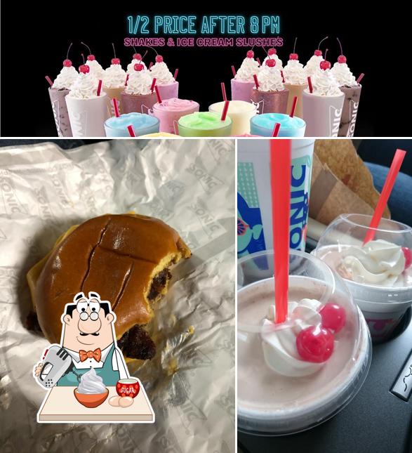 Sonic Drive-In serves a variety of desserts