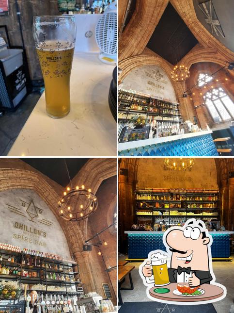 "Dhillons Brewery Spire Bar" предоставляет гостям большой выбор сортов пива