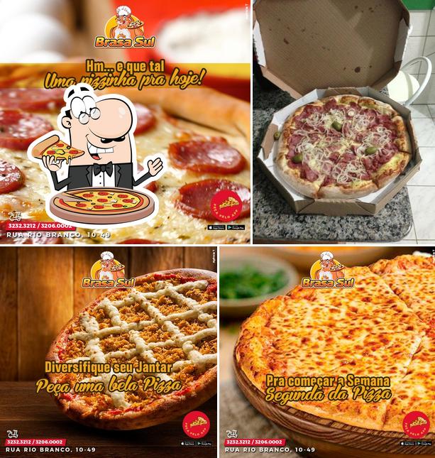 Consiga pizza no BrasaSul Churrascaria e Pizzaria