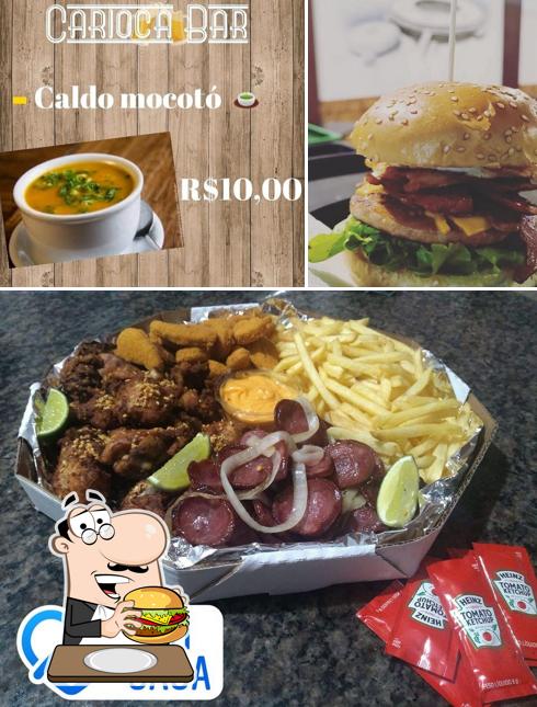 Hambúrguer em Carioca Gastrohouse
