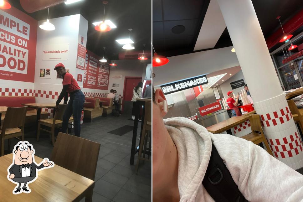 El interior de Five Guys Clermont-Ferrand