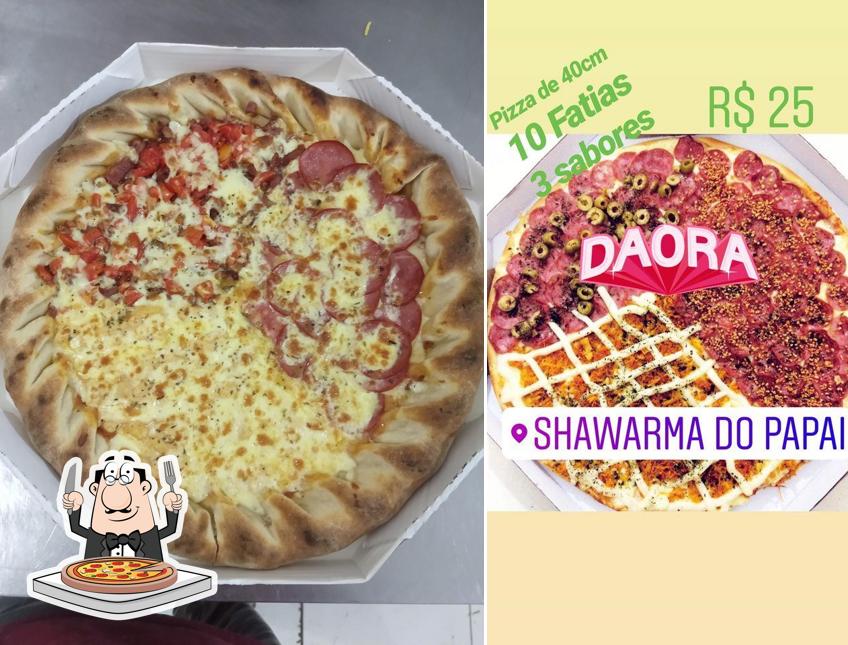 No Shawarma do Papai, você pode degustar pizza