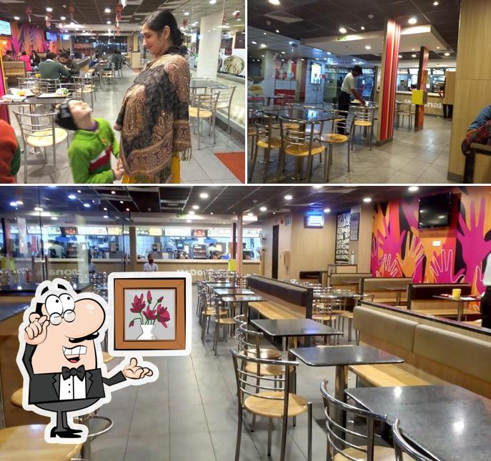 The interior of McDonald’s India