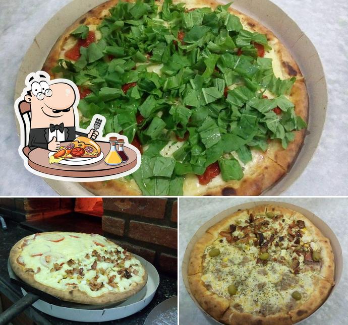 Consiga diferentes tipos de pizza