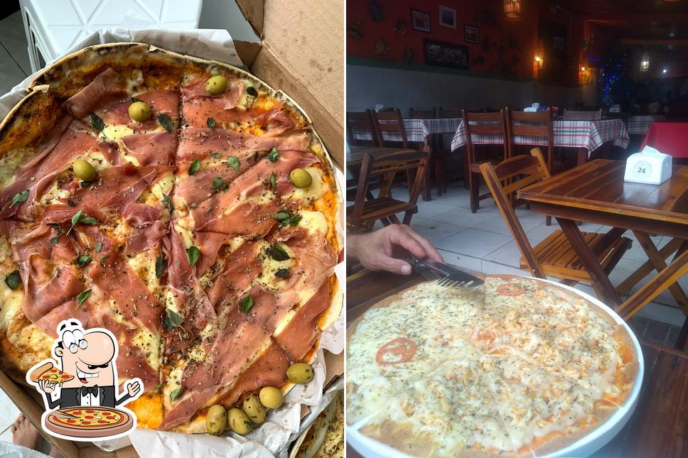 Consiga pizza no Restaurante e Pizzaria da Hora