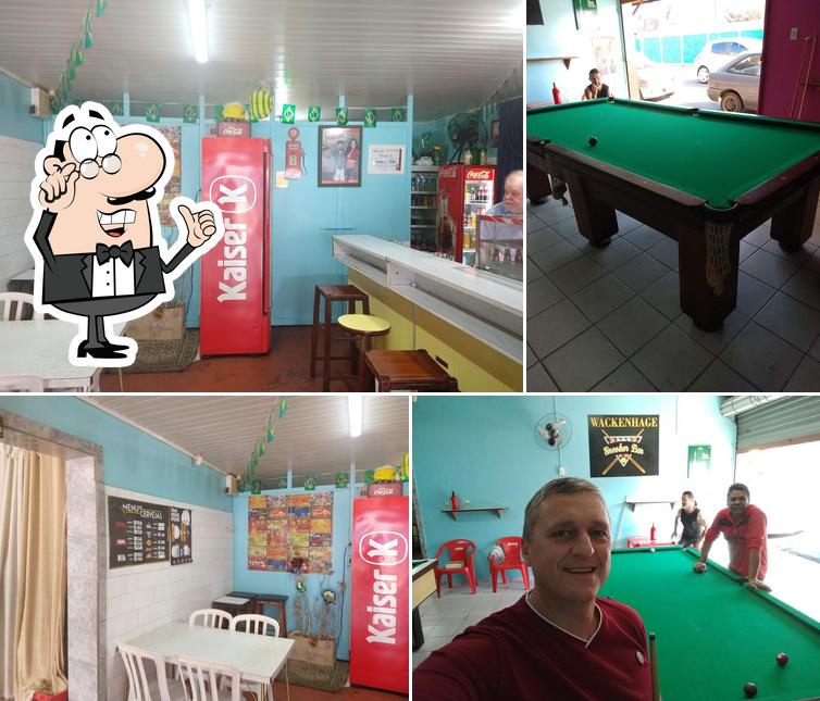 O interior do Snooker Bar e Lanchonete Aldo e Margarete