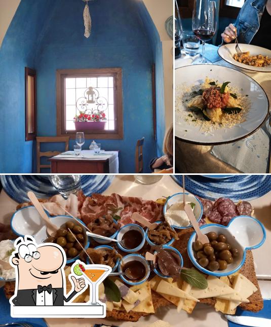 Questa è la immagine che raffigura la bevanda e cibo di La Nicchia - Ristorante con Cucina Sarda & Bottega