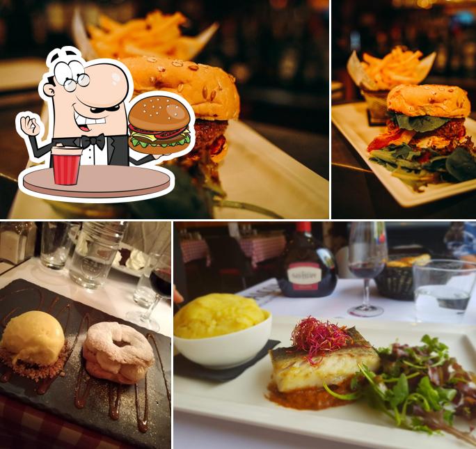 Try out a burger at Le Boeuf au Balcon