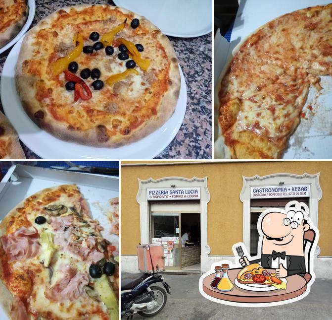 Scegli una pizza a Pizzeria santa lucia