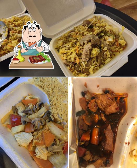 Pick meat dishes at Asia Food Express