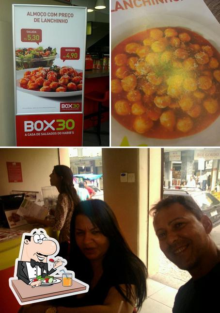 Entre diferentes coisas, comida e interior podem ser encontrados no Box 30