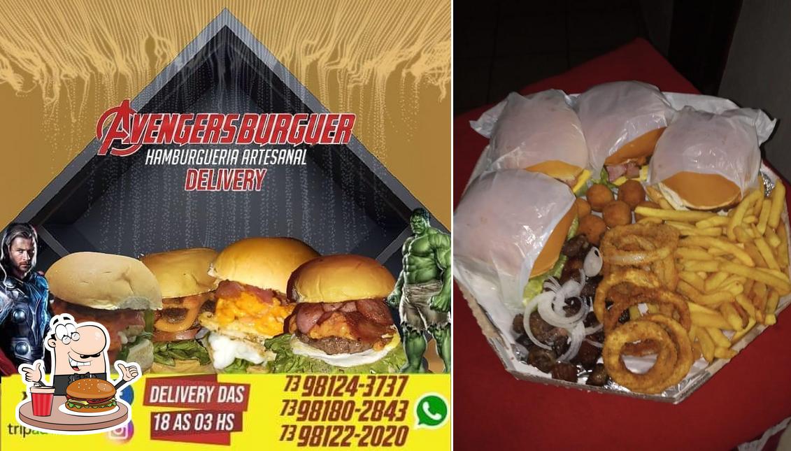 Consiga um hambúrguer no Avenger'S Burguer Artesanal