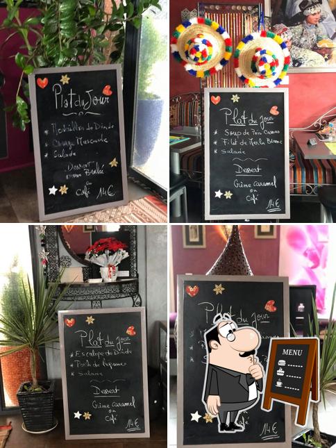 Découvrez le menu du jour sur le tableau