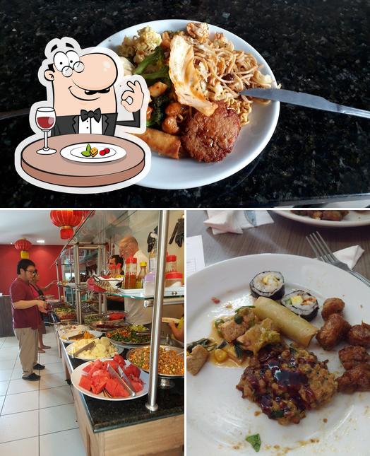 Comida em Restaurante Vegetariano Quan Shi Yin