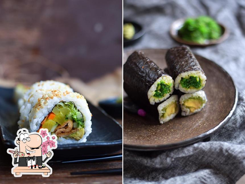 Sushi rolls are available at Sushi Sushi Greensborough 1