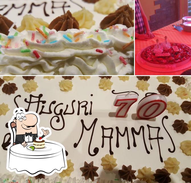 I mattoni rossi offre un'ampia gamma di dessert