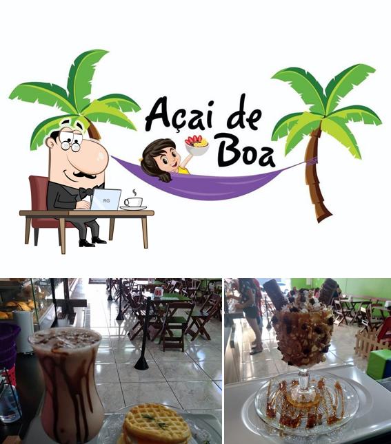 O interior do Açaí de Boa