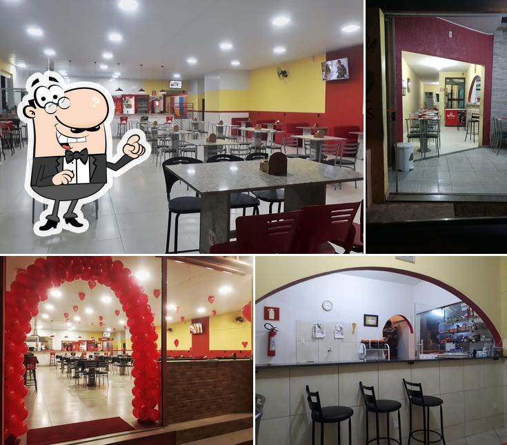 O interior do Califórnia Lanches