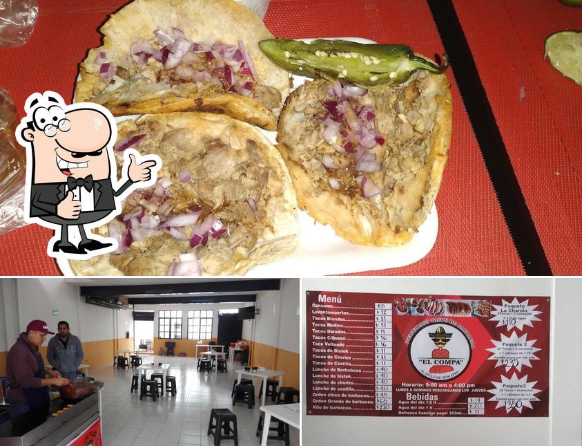See this image of Tacos de Barbacoa "El Compa"