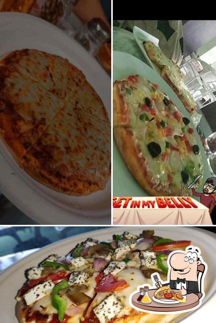 Pick pizza at Gossip Cafe