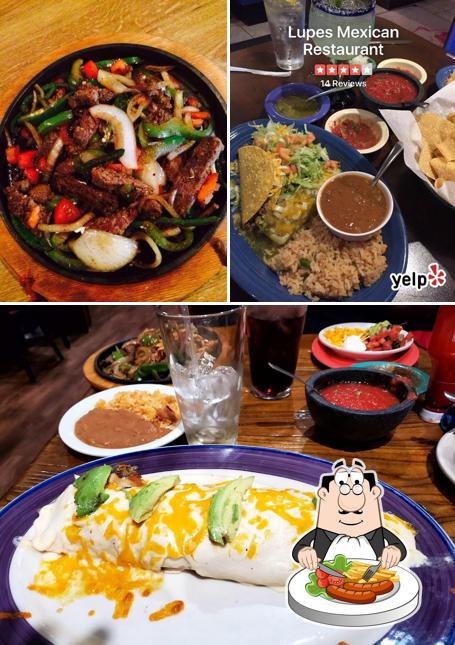 Meals at Lupes Mexican restaurant
