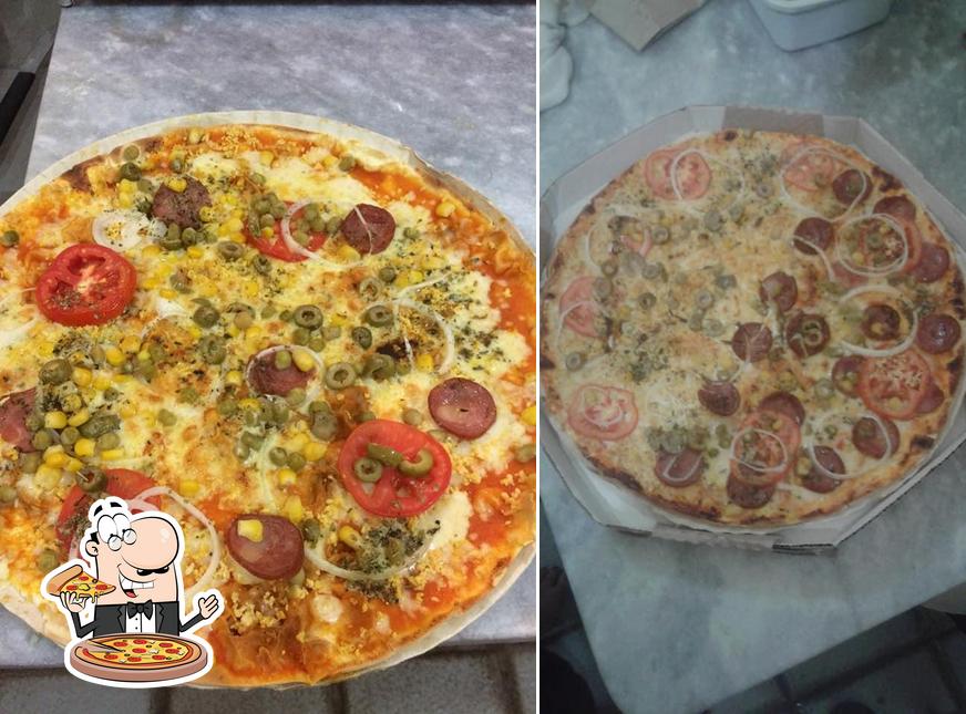 Escolha pizza no Pizzaria Paraiba