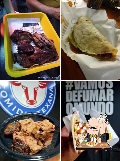 Comida em Big Jack comida de rua com INSPIRAÇÃO texana