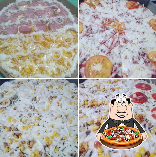 Escolha pizza no Canto da pizza MJ