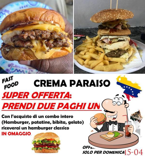 Hamburger al cremaparaiso.fastfood