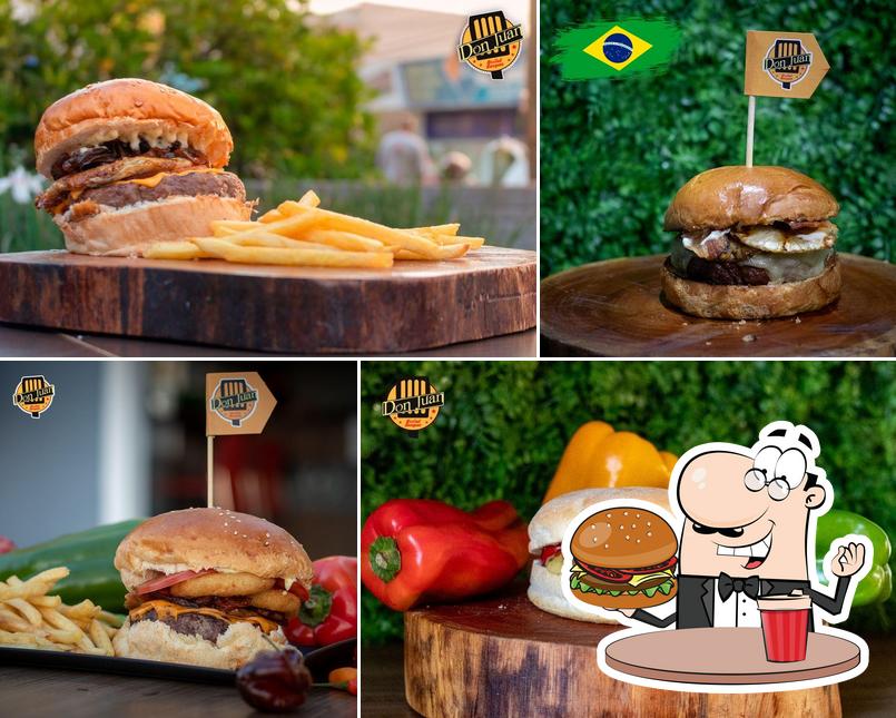 Peça um hambúrguer no Don Juan Hamburguesas