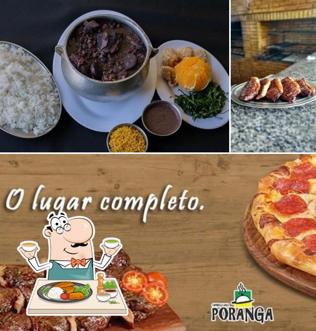 Comida em Churrascaria e Pizzaria Poranga