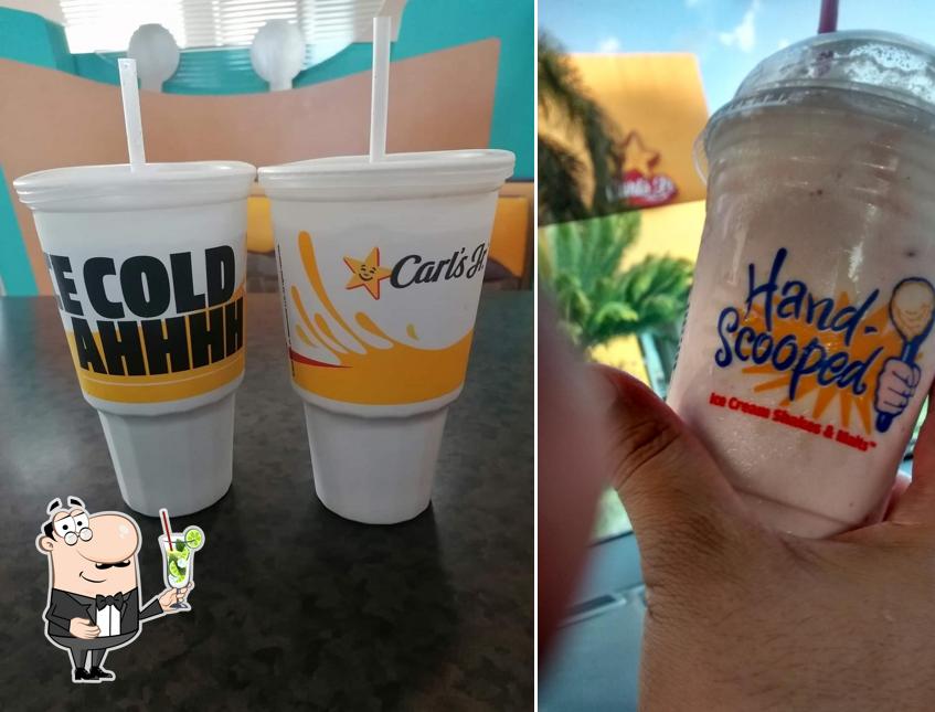 Enjoy a beverage at Carl's Jr