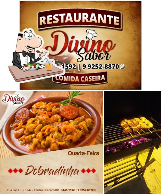 Comida em Restaurante Divino Sabor