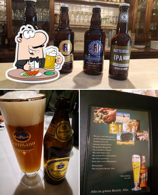 Puoi prenderti un rinfrescante bicchiere di birra chiara o scura