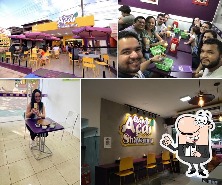 O interior do Quero Mais Açaí Shawarma - Praça de Fátima