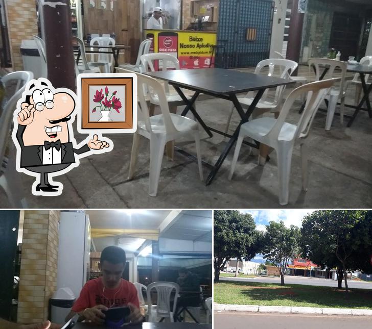 A ilustração a Dom Carleone Pizzaria e Hamburgueria’s interior e exterior