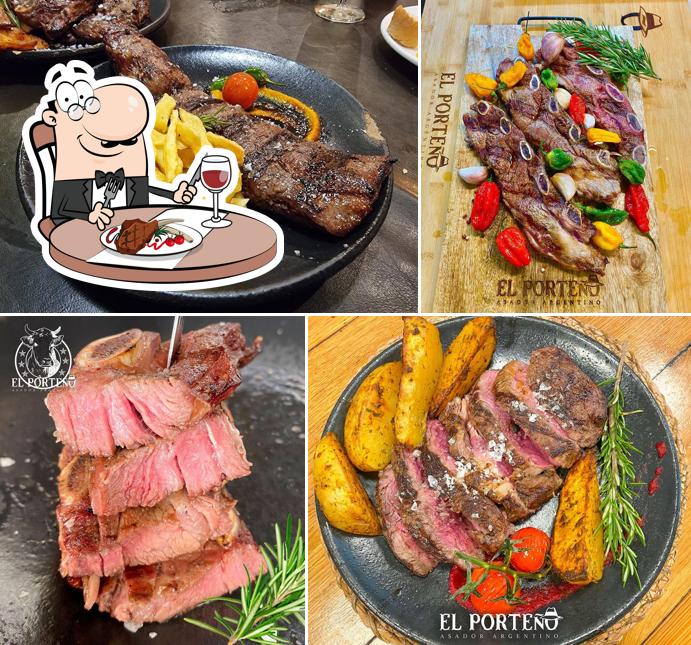 En El Porteño Asador Argentino se ofrecen recetas con carne 