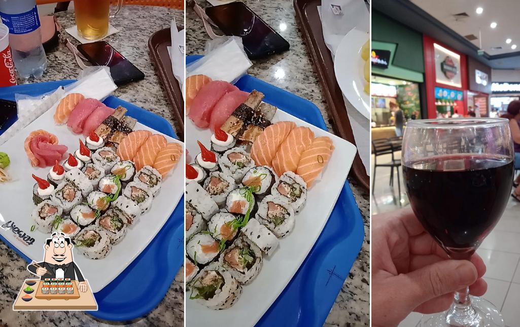 Prove diversas opções de sushi