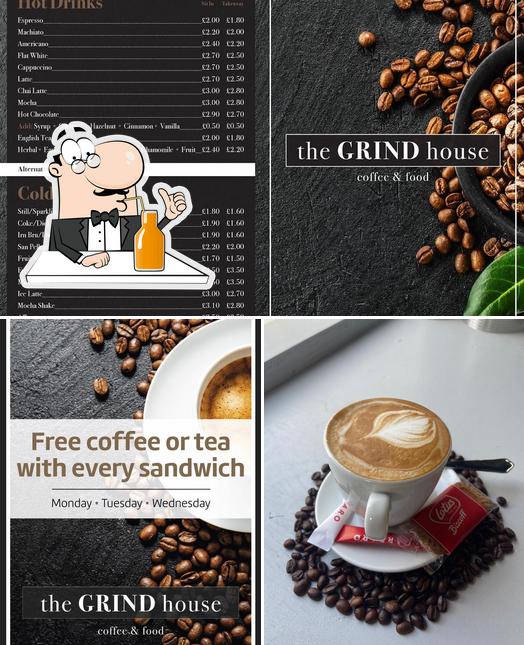 Enjoy a beverage at the GRIND house