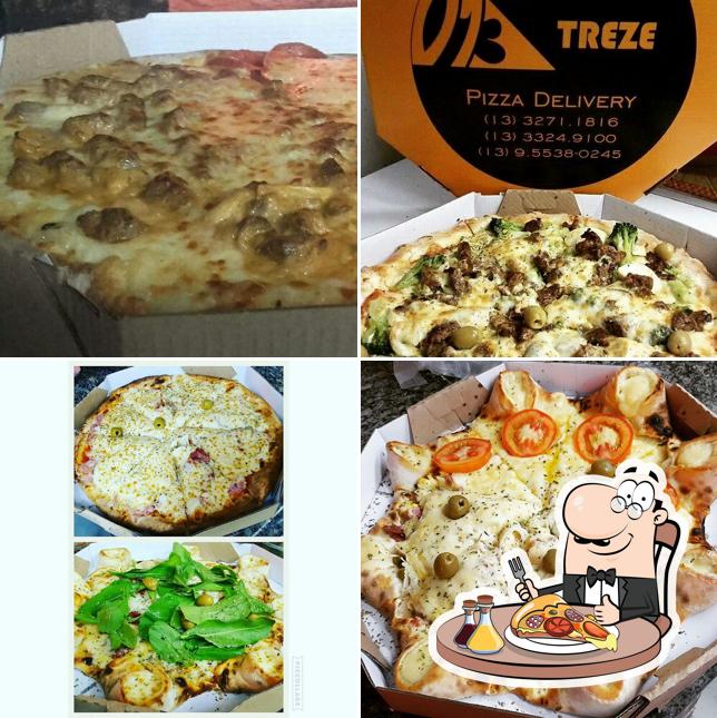 Consiga pizza no Zero treze pizza delivery Santos SP