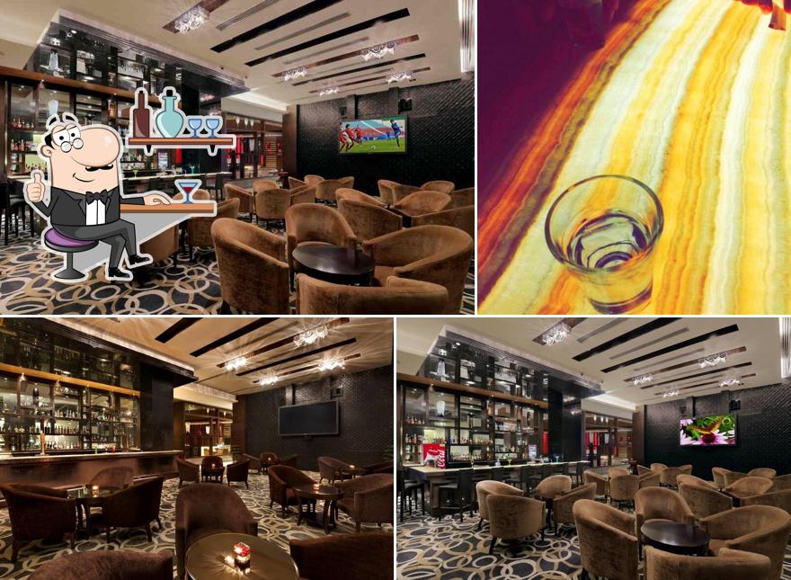 The interior of Bar And Lounge - Ramada Gurgaon Central
