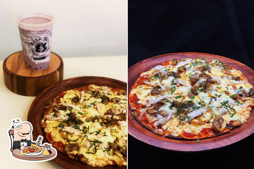 Try out pizza at Boba Tree - Bubble tea cafe