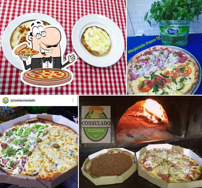 Experimente pizza no Pizzaria Consulado