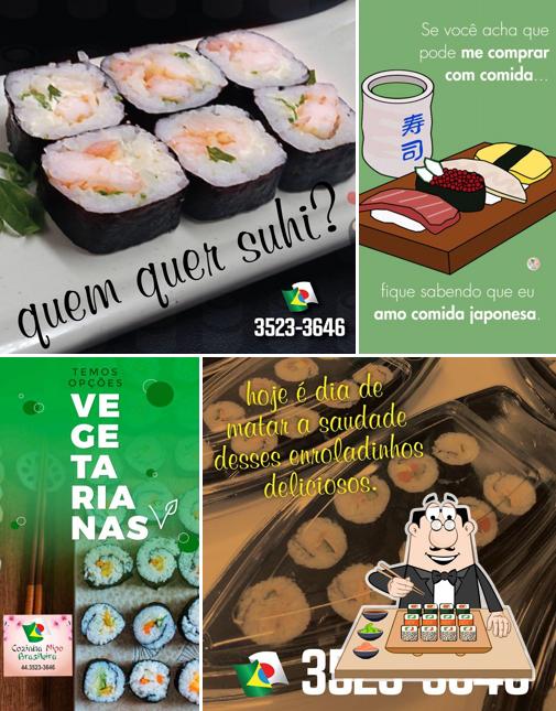 Experimente diferentes opções de sushi