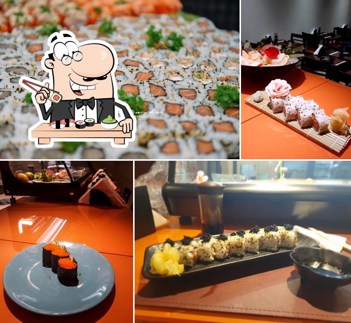 Experimente diferentes opções de sushi