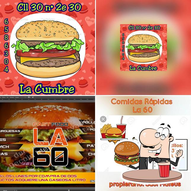 Treat yourself to a burger at Comidas Rapidas La 60