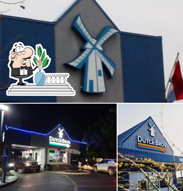 Disfruta de la vista exterior de Dutch Bros Coffee